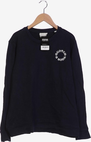 MAISON SCOTCH Sweatshirt & Zip-Up Hoodie in XL in Blue: front
