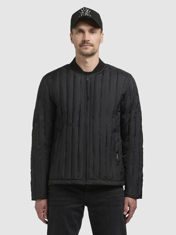 khujo Jacke 'ROMIT' in Schwarz: Vorderseite