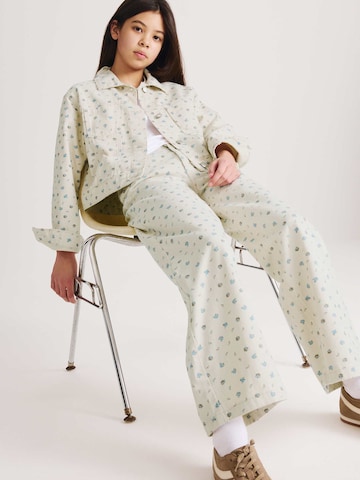 Wide Leg Jean Marks & Spencer en beige : devant