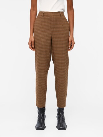 OBJECT - Slimfit Pantalón chino 'LISA' en marrón: frente