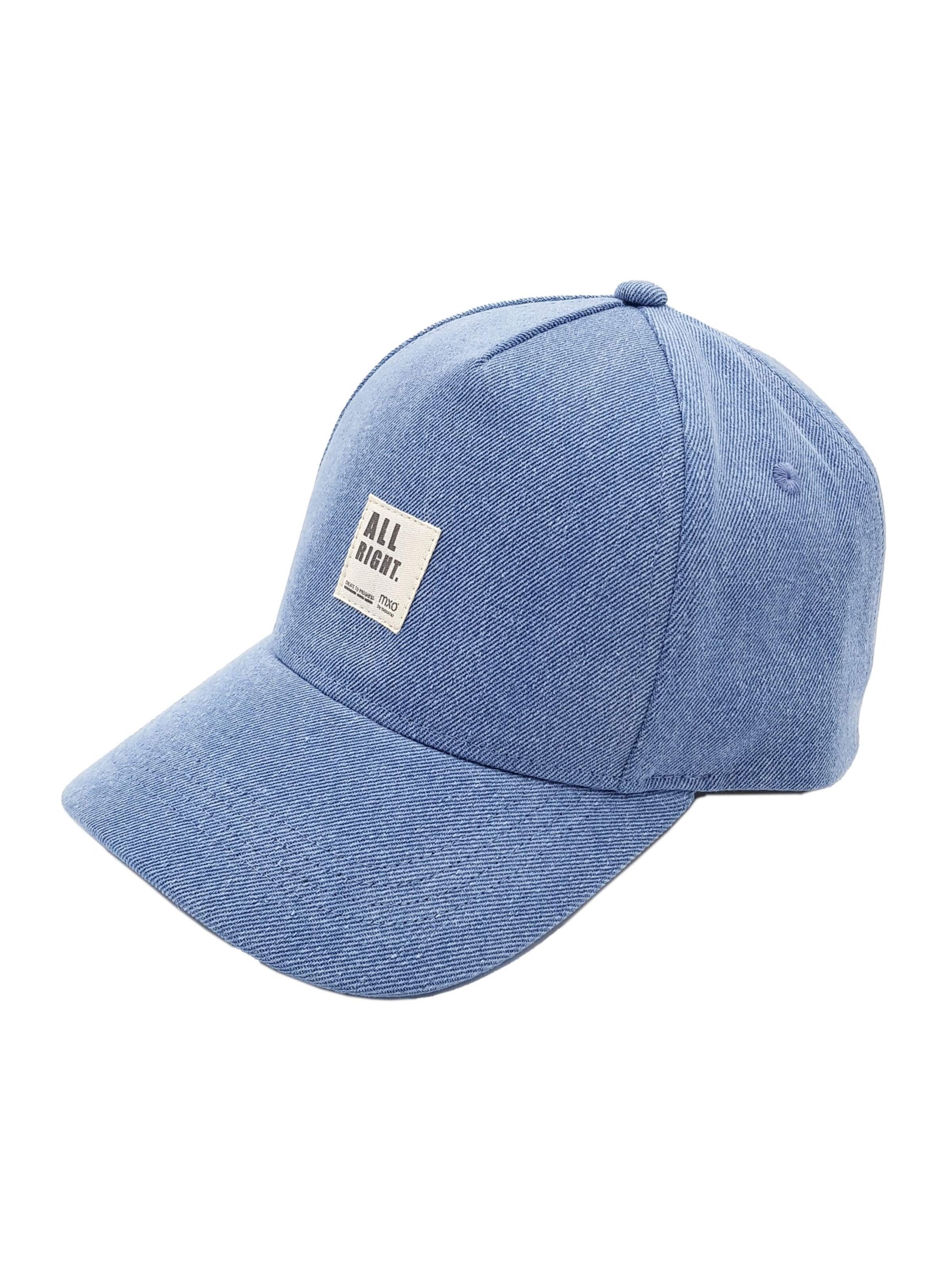 MAXIMO Hat 'KIDS-Cap, Jeans Klettverschluß' in Blue: front