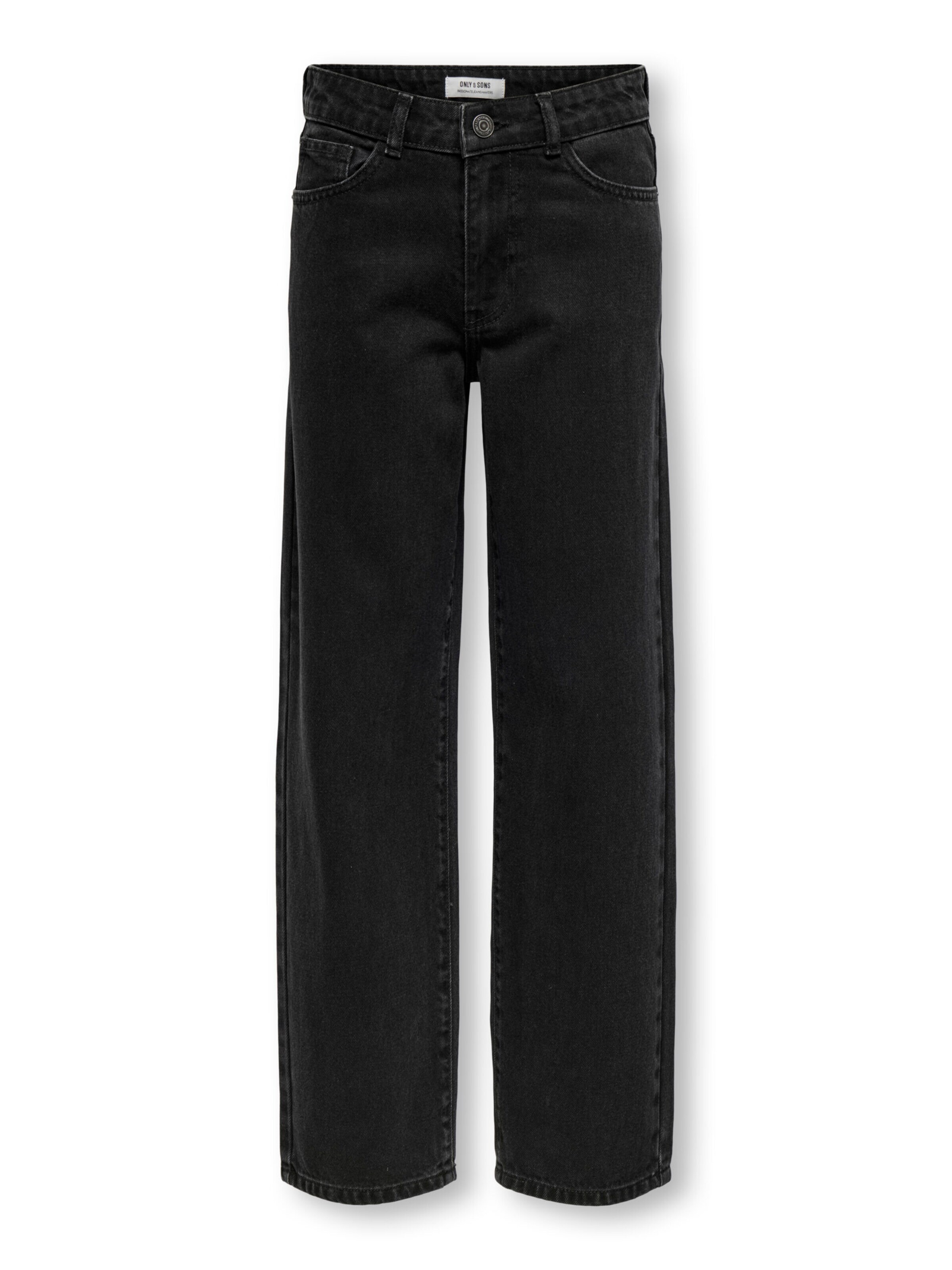 ONLY Loosefit Jeans 'Fade' in Zwart: voorkant