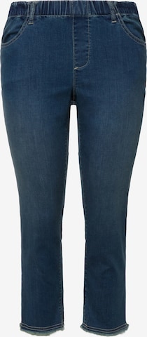 Ulla Popken Slimfit Jeans 'Sienna' in Blauw: voorkant