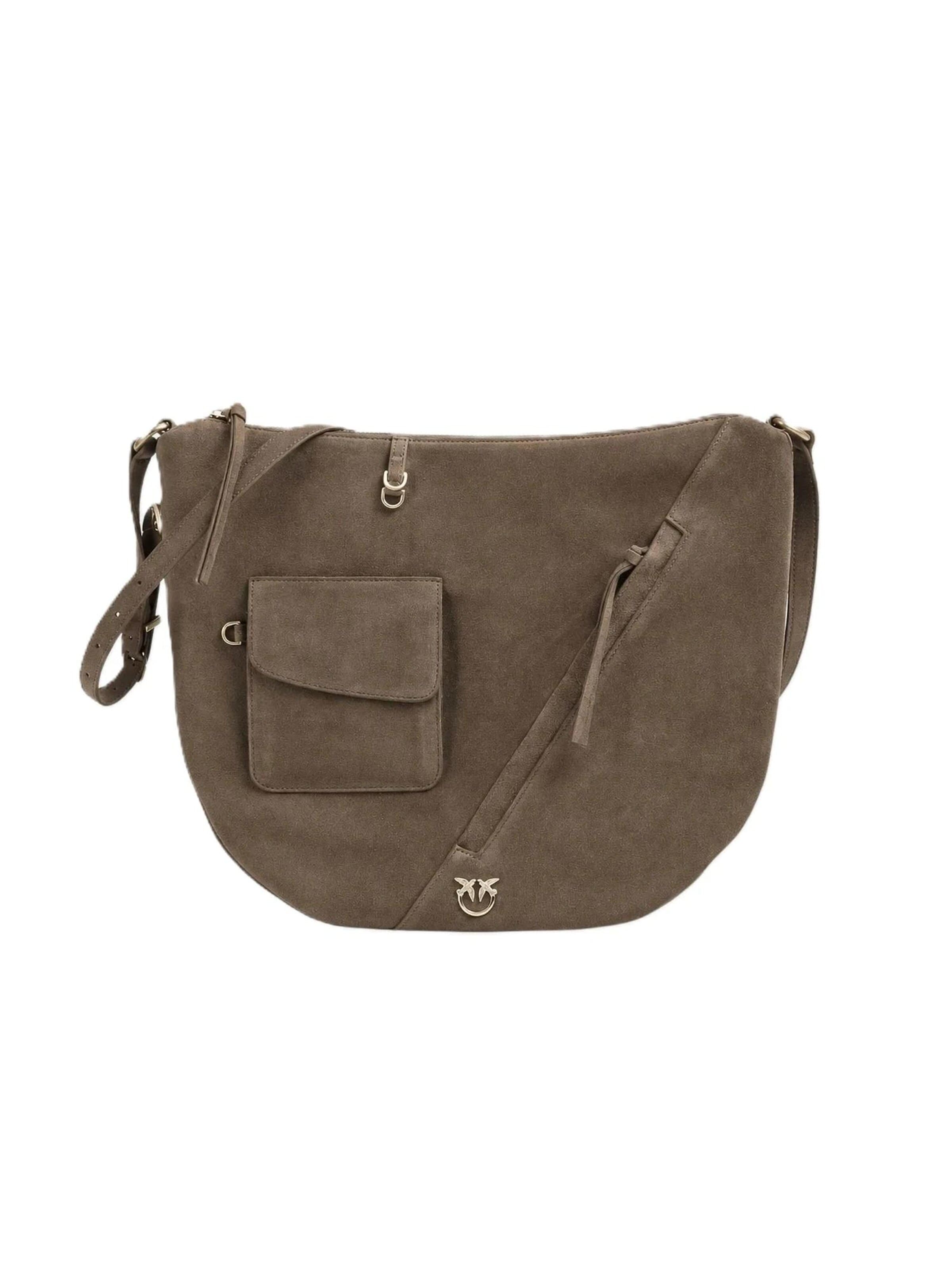 Borsa a tracolla '107067 A0F6' di PINKO in grigio: frontale