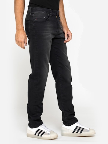 Carrera Jeans Regular Jeans 'Overdyed Passport'‌‌‌‌ in Schwarz