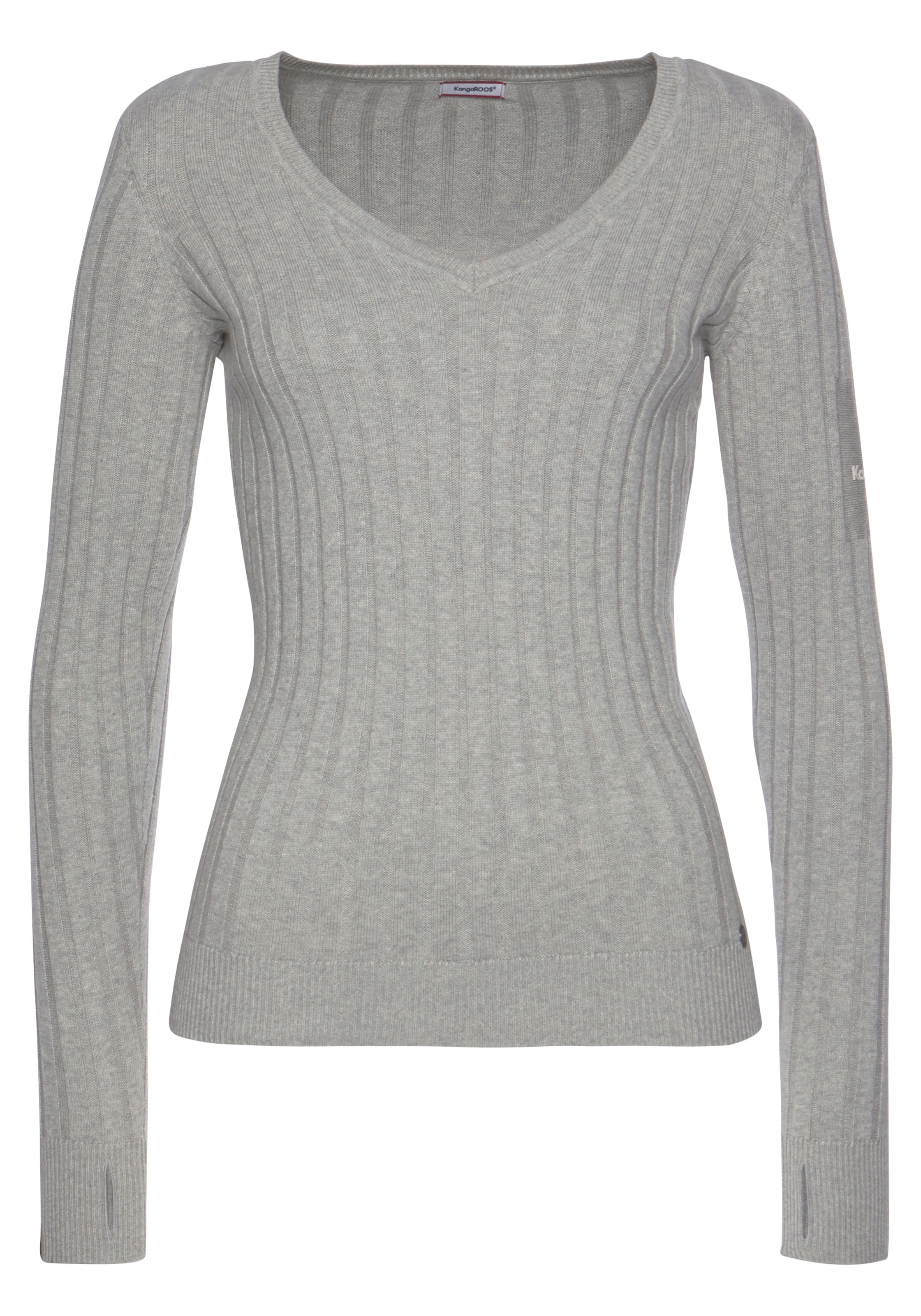 KangaROOS Pullover in Grau: Vorderseite