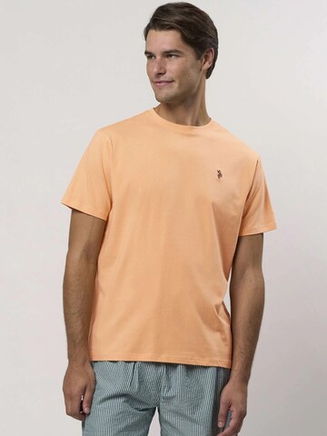 Coupe regular Chemise ' Nord ' U.S. POLO ASSN. en orange : devant