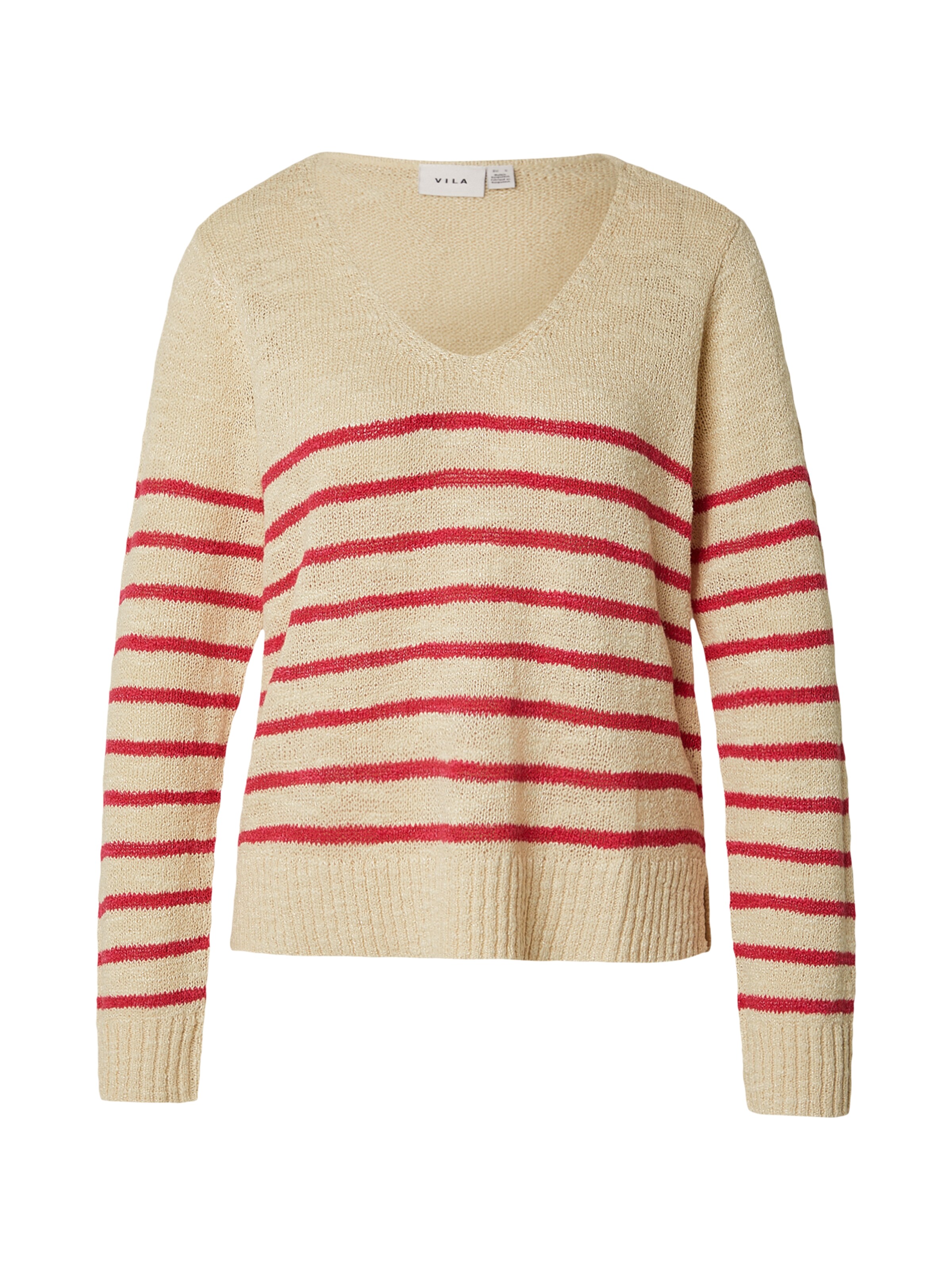 VILA Pullover 'VIPOCA' in Beige: Vorderseite