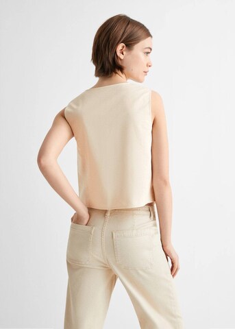 MANGO TEEN Weste 'Luci' in Beige