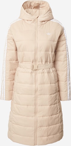 ADIDAS ORIGINALS Χειμερινό παλτό 'Premium Long ' σε μπεζ: μπροστά