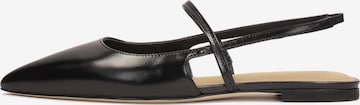 Kazar Studio Ballet Flats with Strap in Black: front