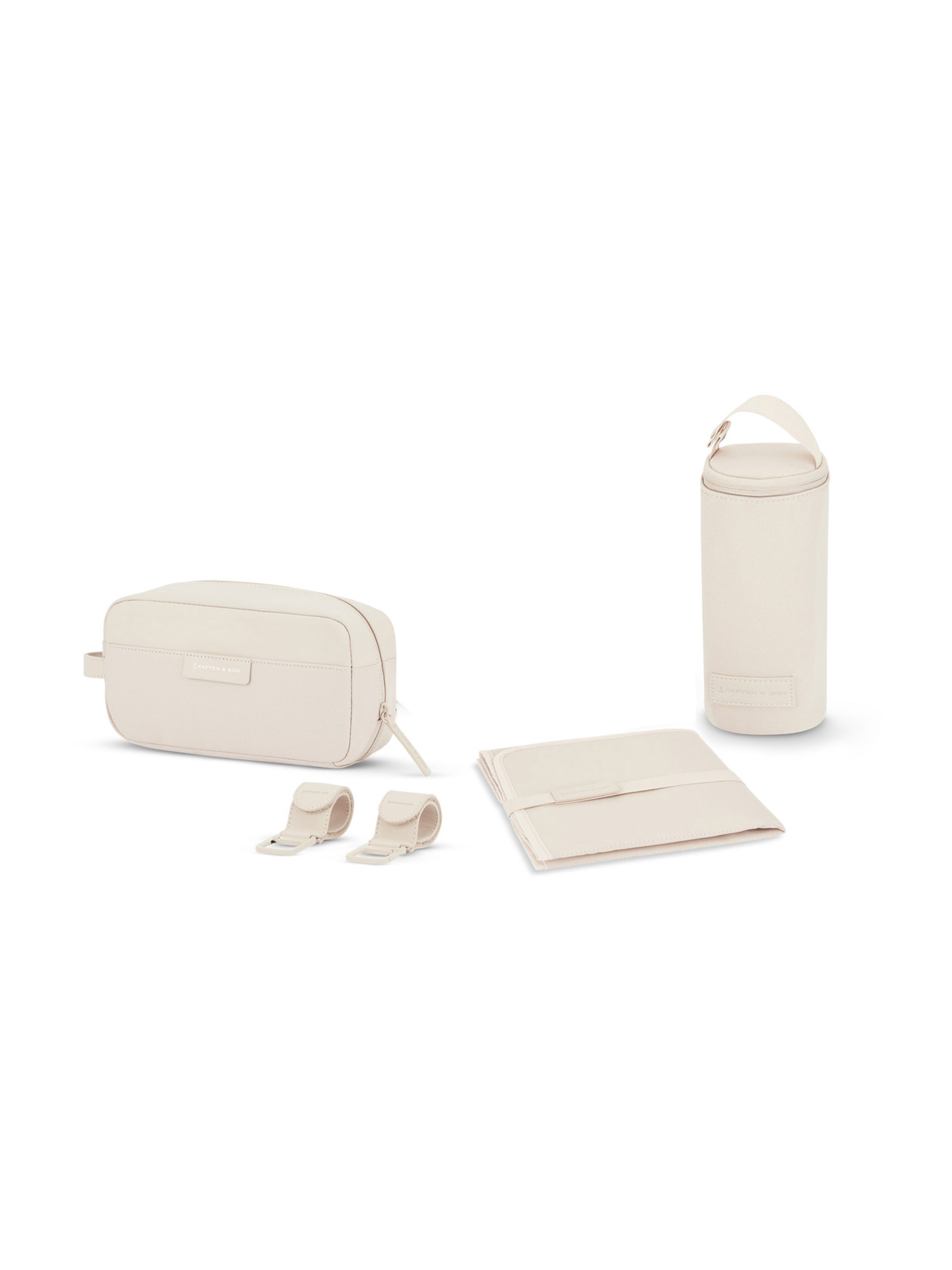 Sac à langer Kapten & Son en beige : devant