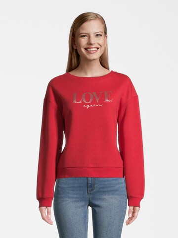 Orsay Sweatshirt 'Loveagain' in Red: front