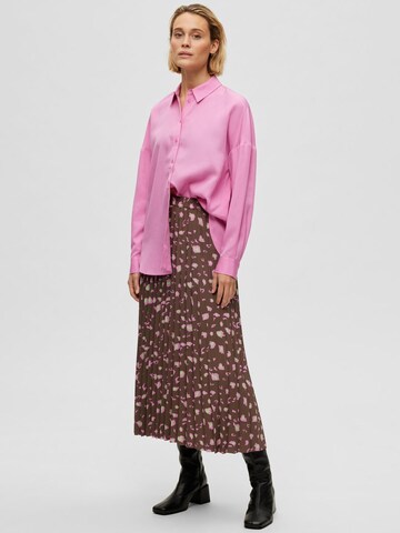 SELECTED FEMME Skirt in Brown