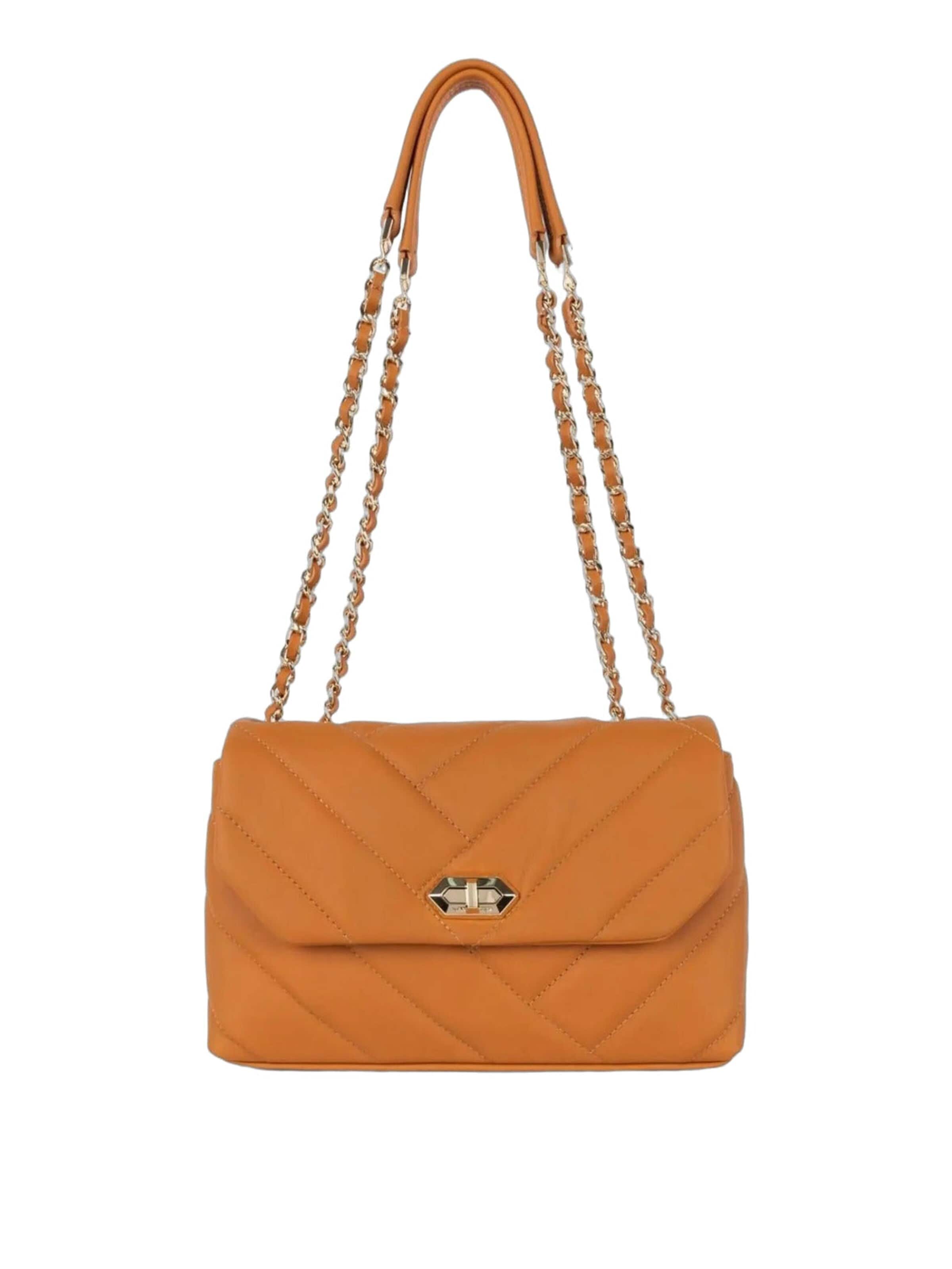 LANCASTER Paris - Bolso de hombro 'Soft Matelassé' en naranja: frente