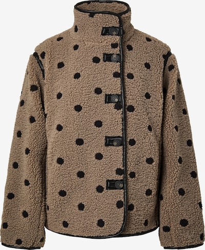 PIECES Jacke 'PCEDA' in XS in taupe / schwarz, Produktansicht