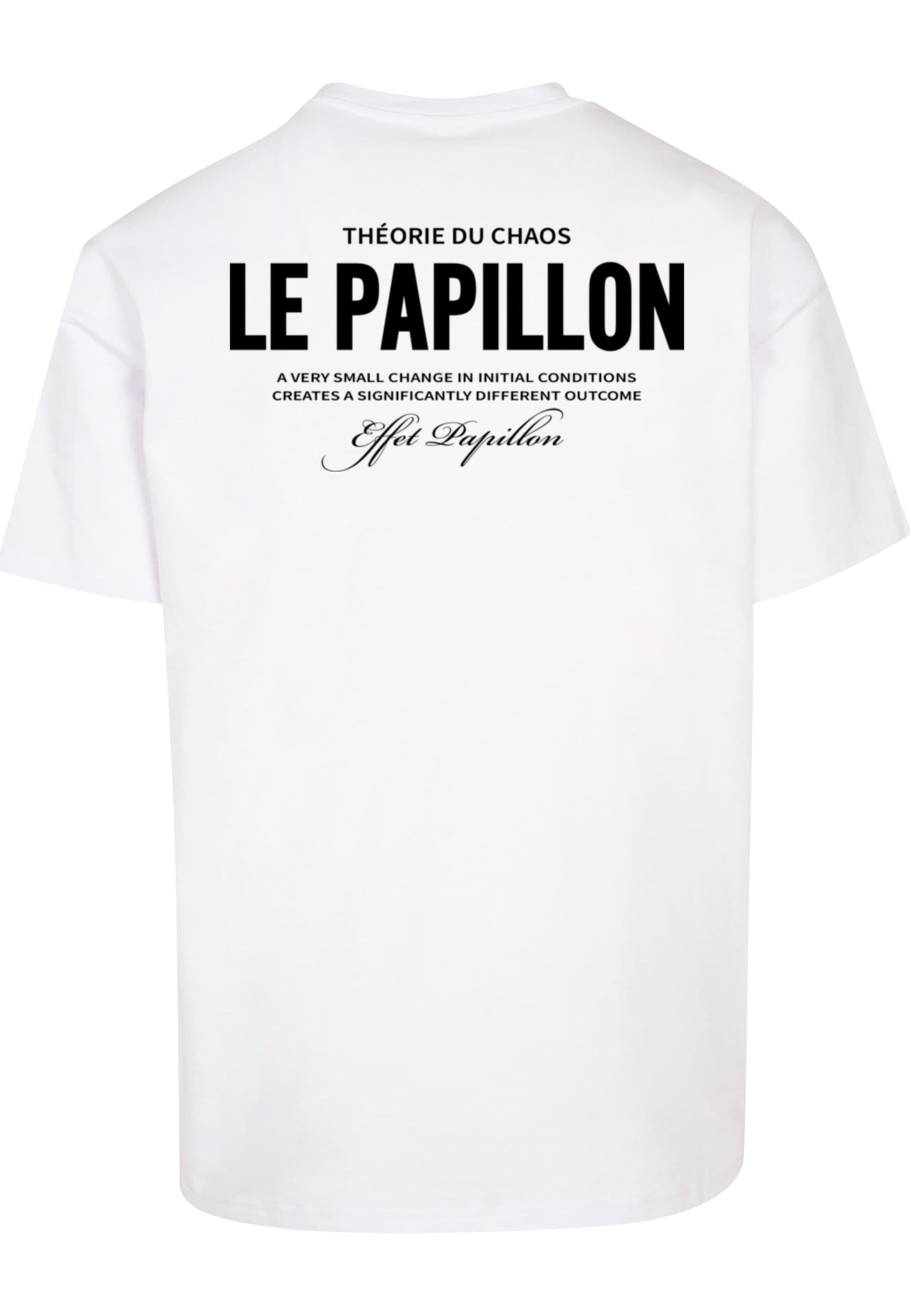 MT Upscale - Camiseta 'Therorie Du Chaos' en blanco