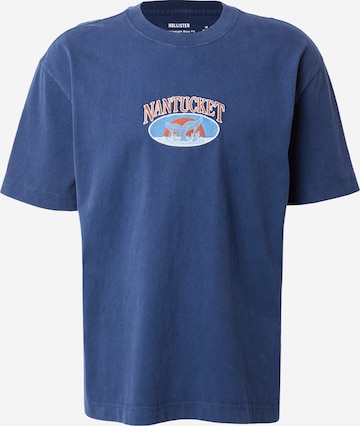 HOLLISTER Shirt 'DESTINATIONS' in Blue: front