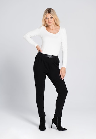 KALITE look Slimfit Broek in Zwart