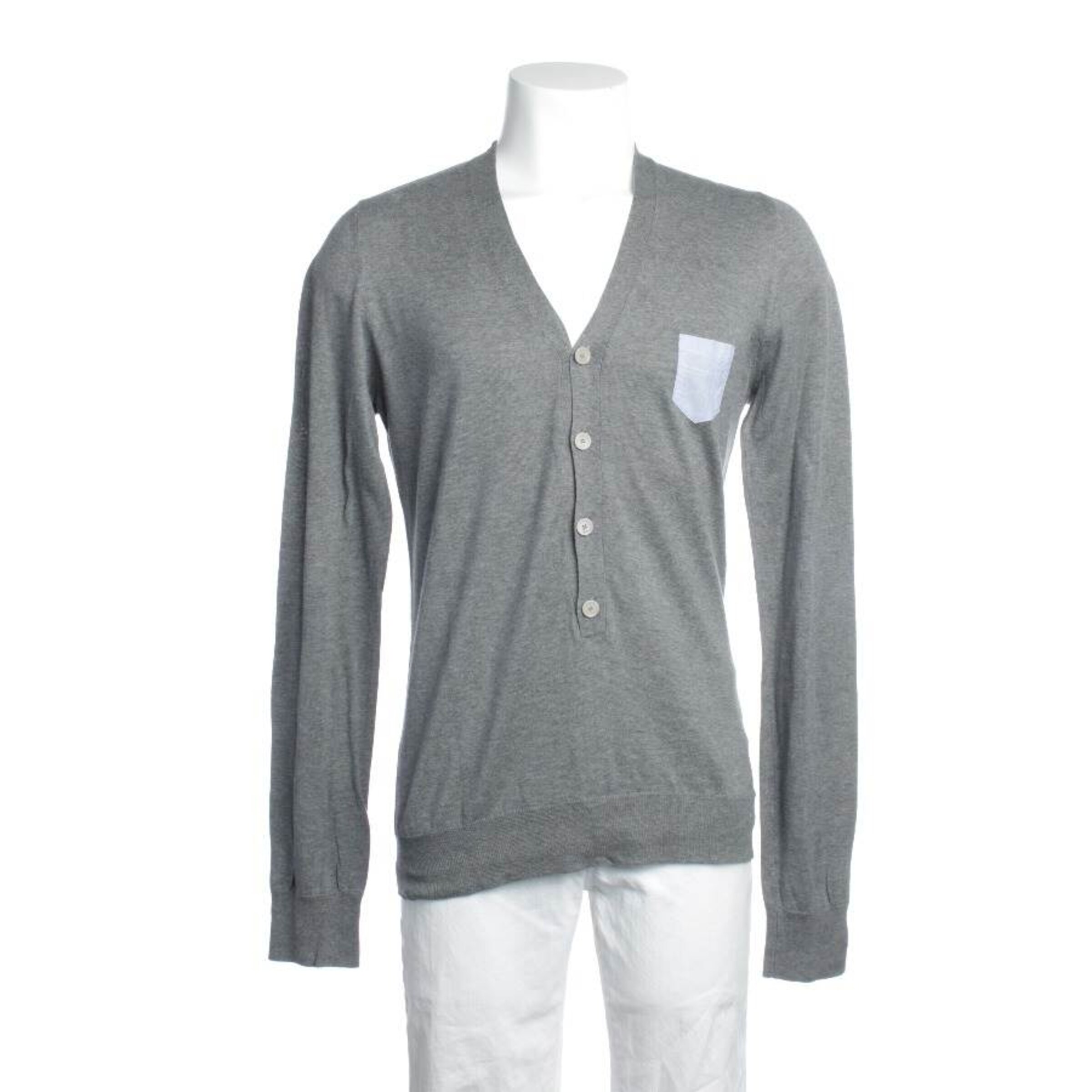 PATRIZIA PEPE Pullover / Strickjacke M in Grau: Vorderseite