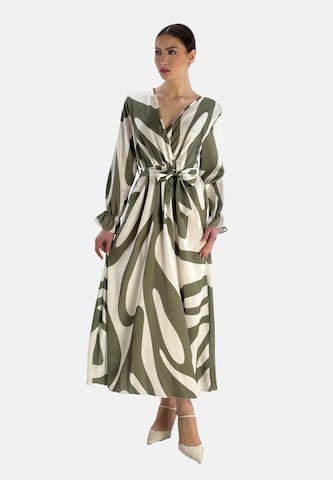 Robe Elara en vert : devant
