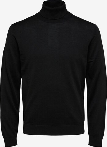 SELECTED HOMME Sweater in Black: front