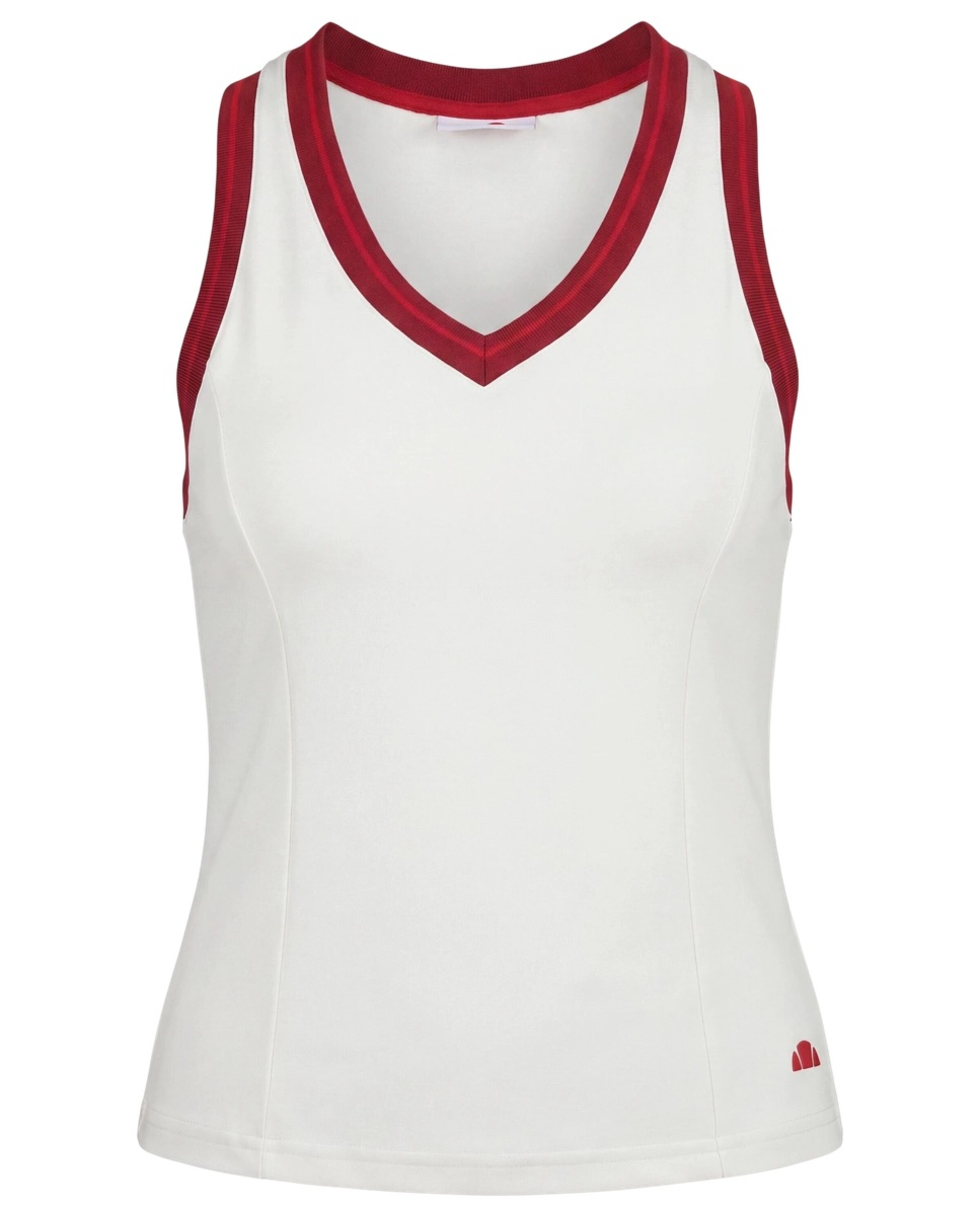 ELLESSE Sporttop 'Paro' in XS in ecru / karminrot, Produktansicht