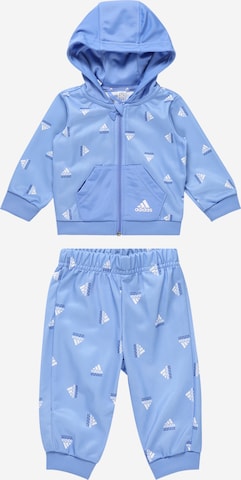 Adidas tracksuit baby blue sales