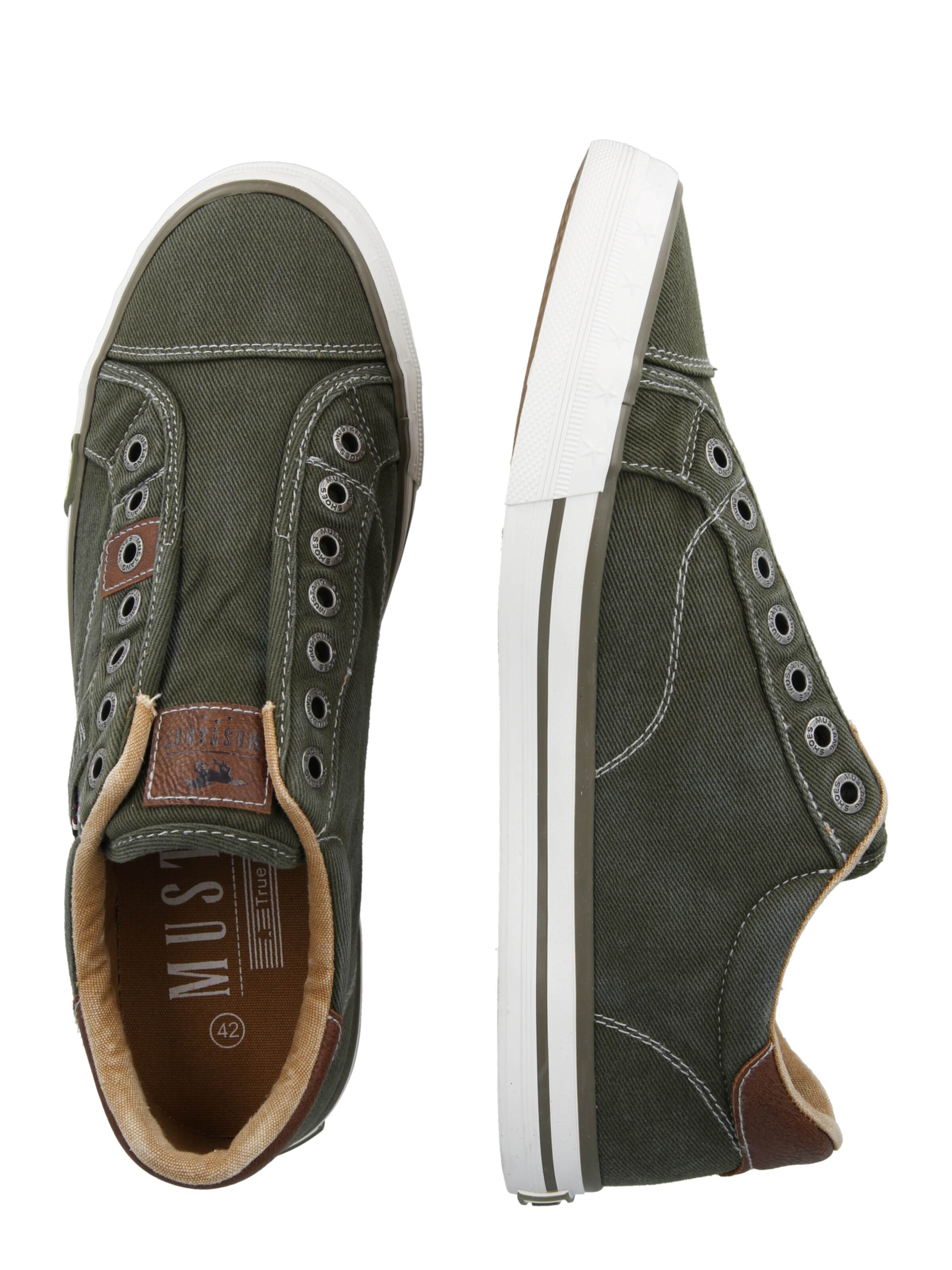 MUSTANG Sneakers laag in Groen