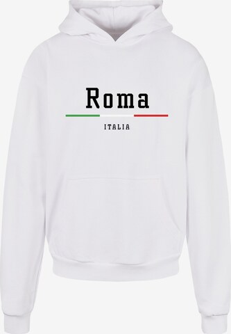 Sweat-shirt 'Roma' Merchcode en blanc : devant
