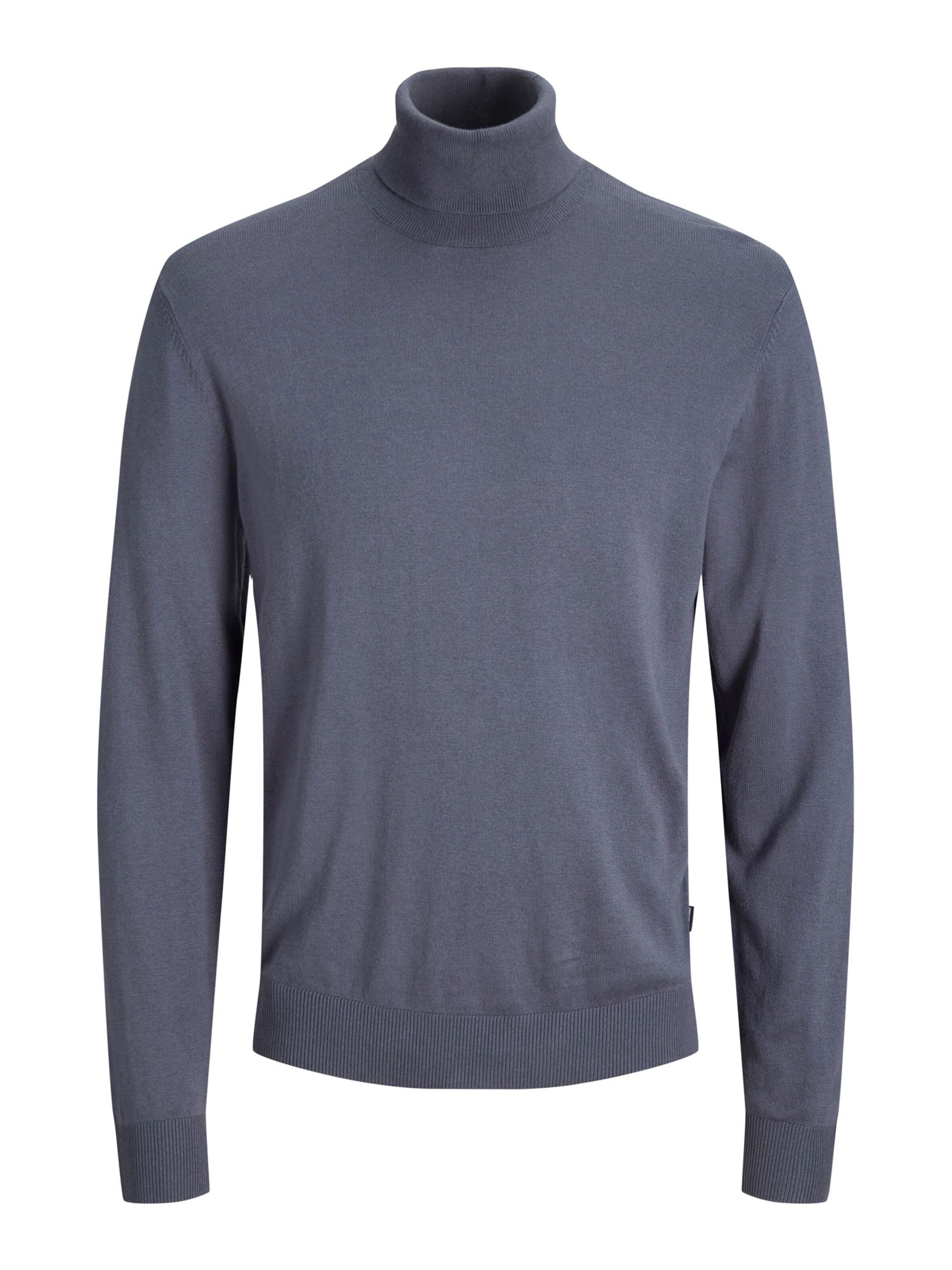 JACK & JONES Pullover 'JJEEMIL' in Grau: Vorderseite