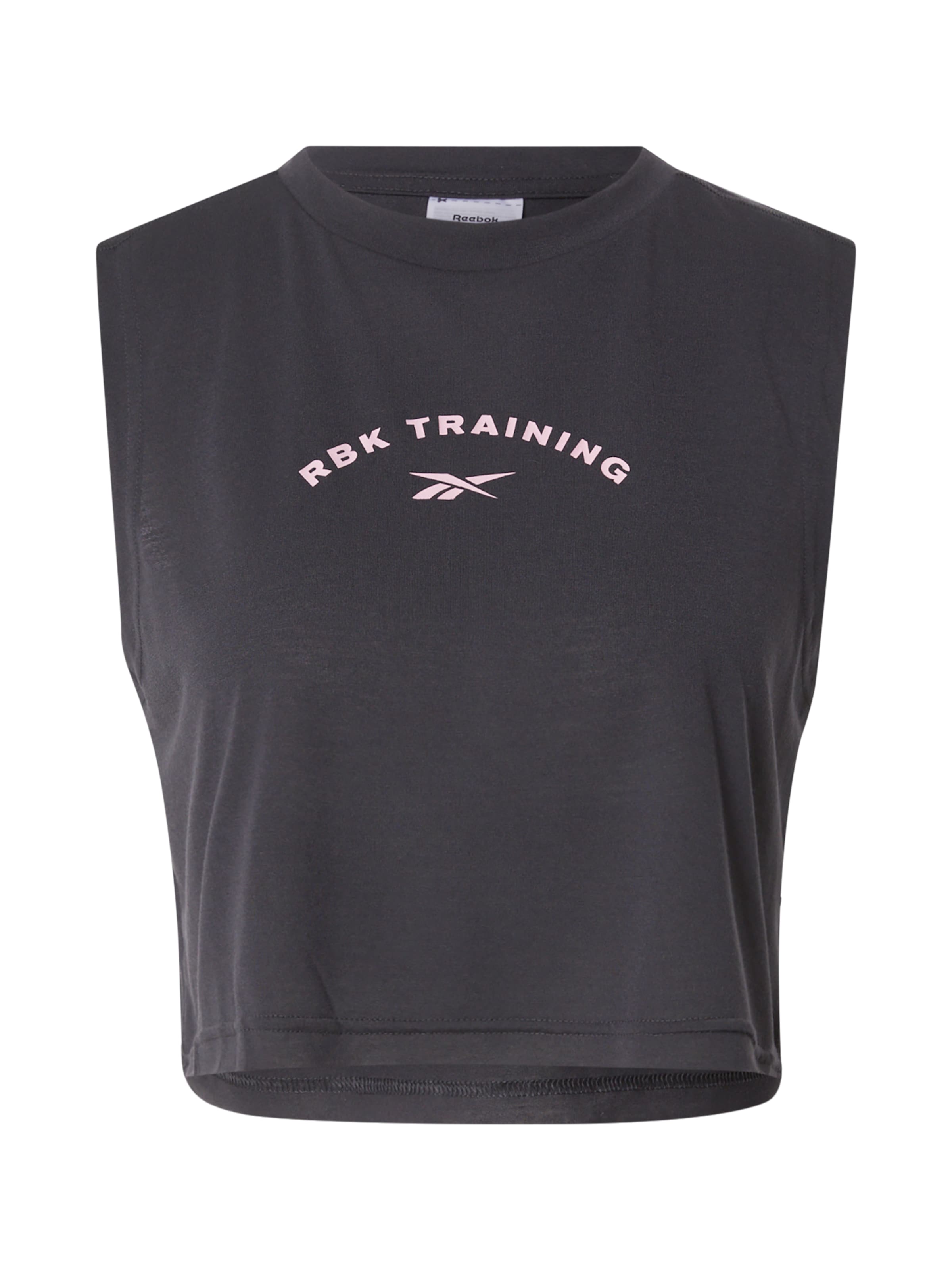 juoda Reebok Sportiniai marškinėliai be rankovių: priekis