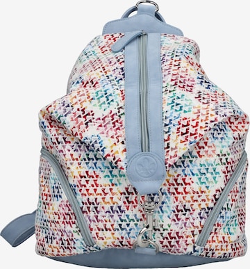 Rieker Backpack in White: front