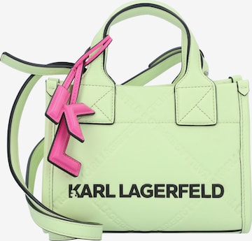 Karl Lagerfeld - Bolso de mano 'Skuare' en verde: frente