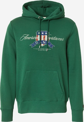 Sweat-shirt GANT en vert : devant