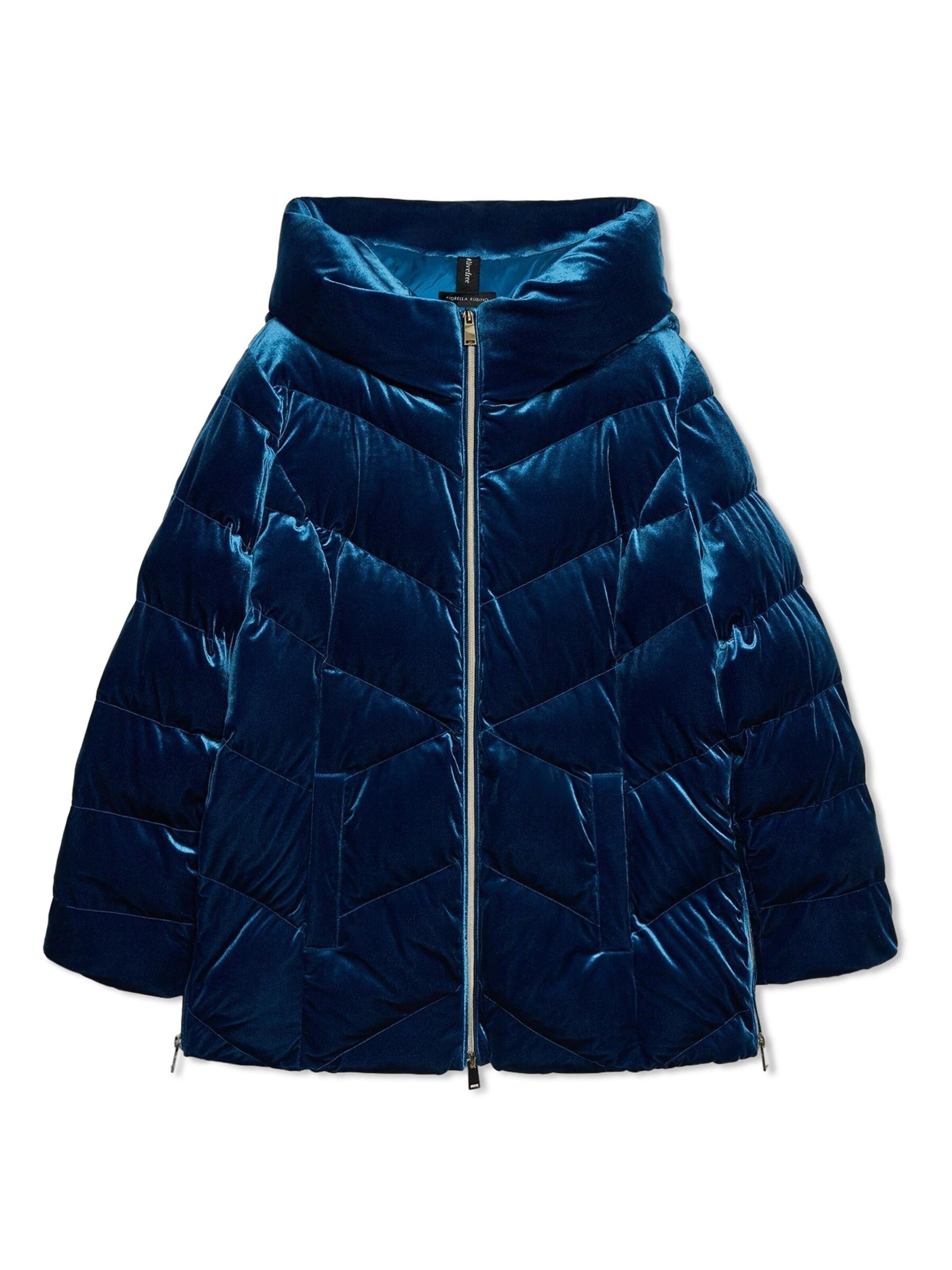 Fiorella Rubino Winterjas in Blauw: voorkant