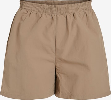 VILA Pants in Brown: front
