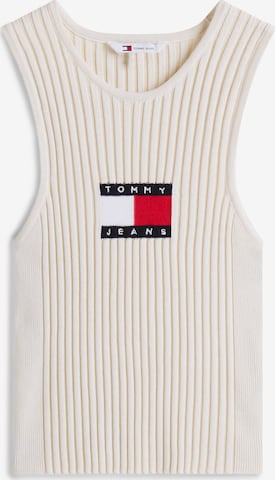 Tommy JeansTop s naramenicama - bež boja: prednji dio