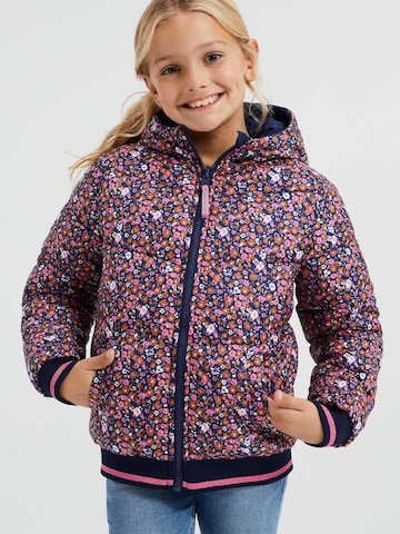 WE Fashion Winter jacket in Blue: front