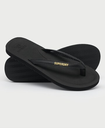 Superdry Teenslippers in Zwart