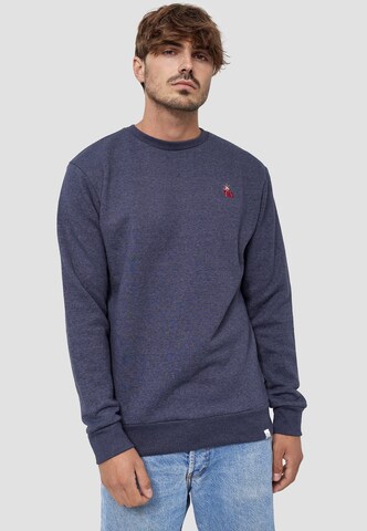 Mikon Crew Neck ' Herz ' in Blau