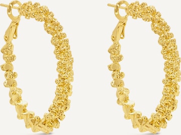 ARS-ARGENTI Ohrringe 'RICH B*TCH HOOPS' in Gold: Vorderseite