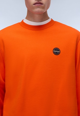 NAPAPIJRI Sweatshirt 'B-Badge' in Oranje