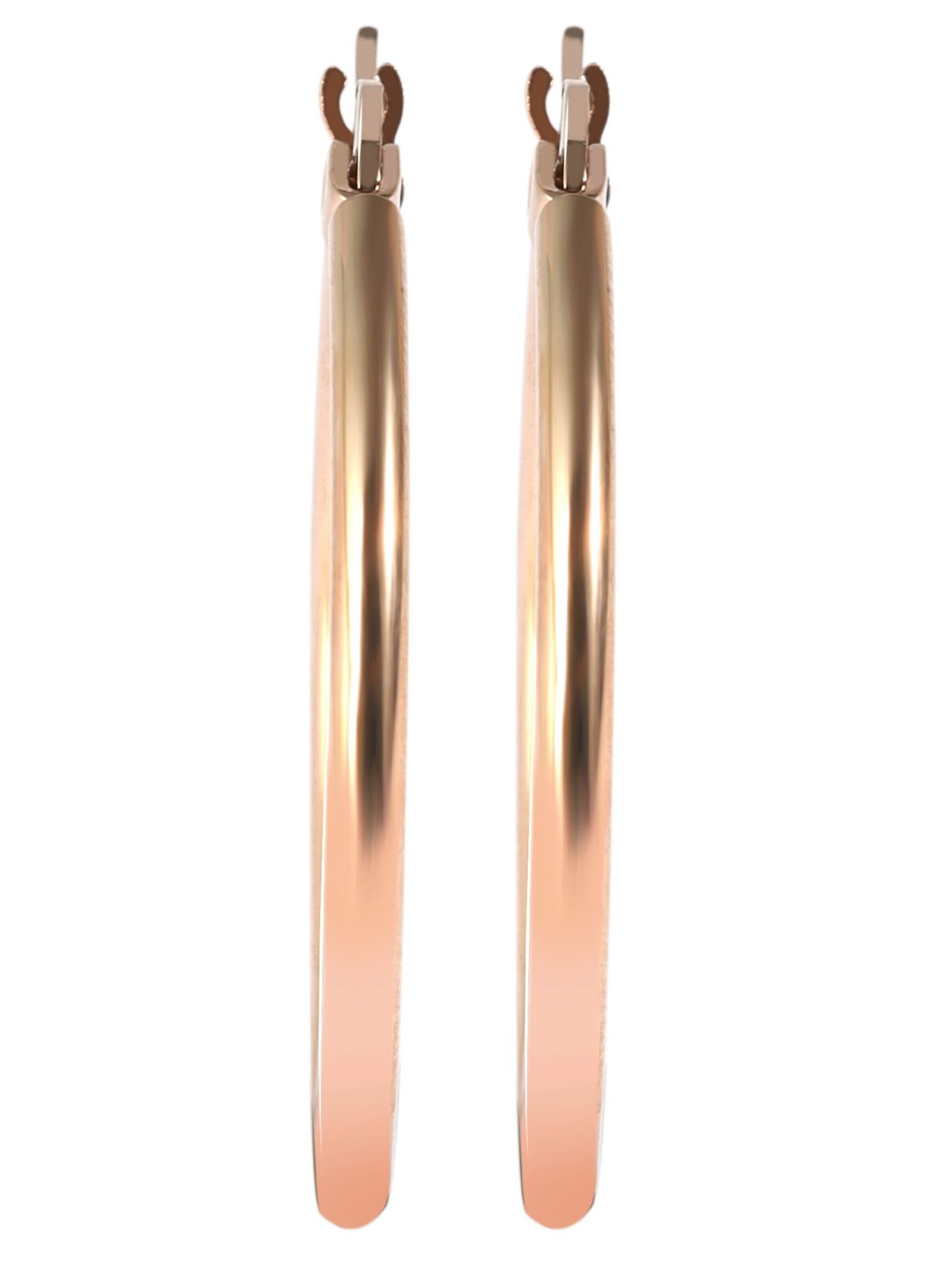 Akzent Earrings 'Le Rosé, langlebig' in Gold: front