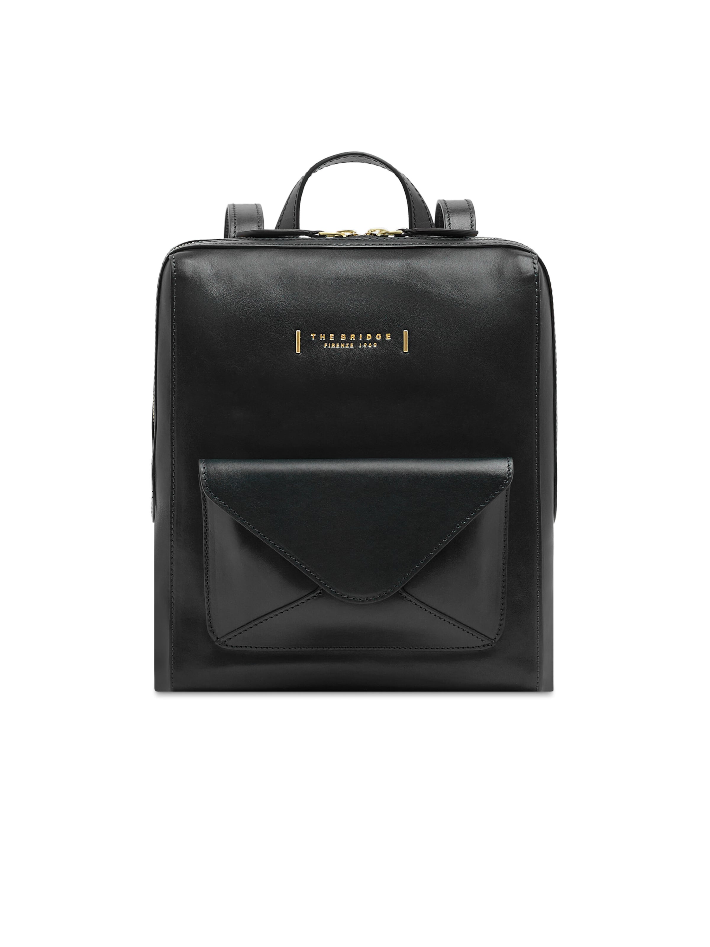 The Bridge Rucksack‌‌ in Schwarz: Vorderseite