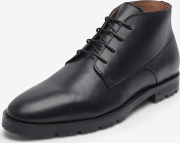 Henry Stevens Lace-up boots 'Wallace' in Black: front
