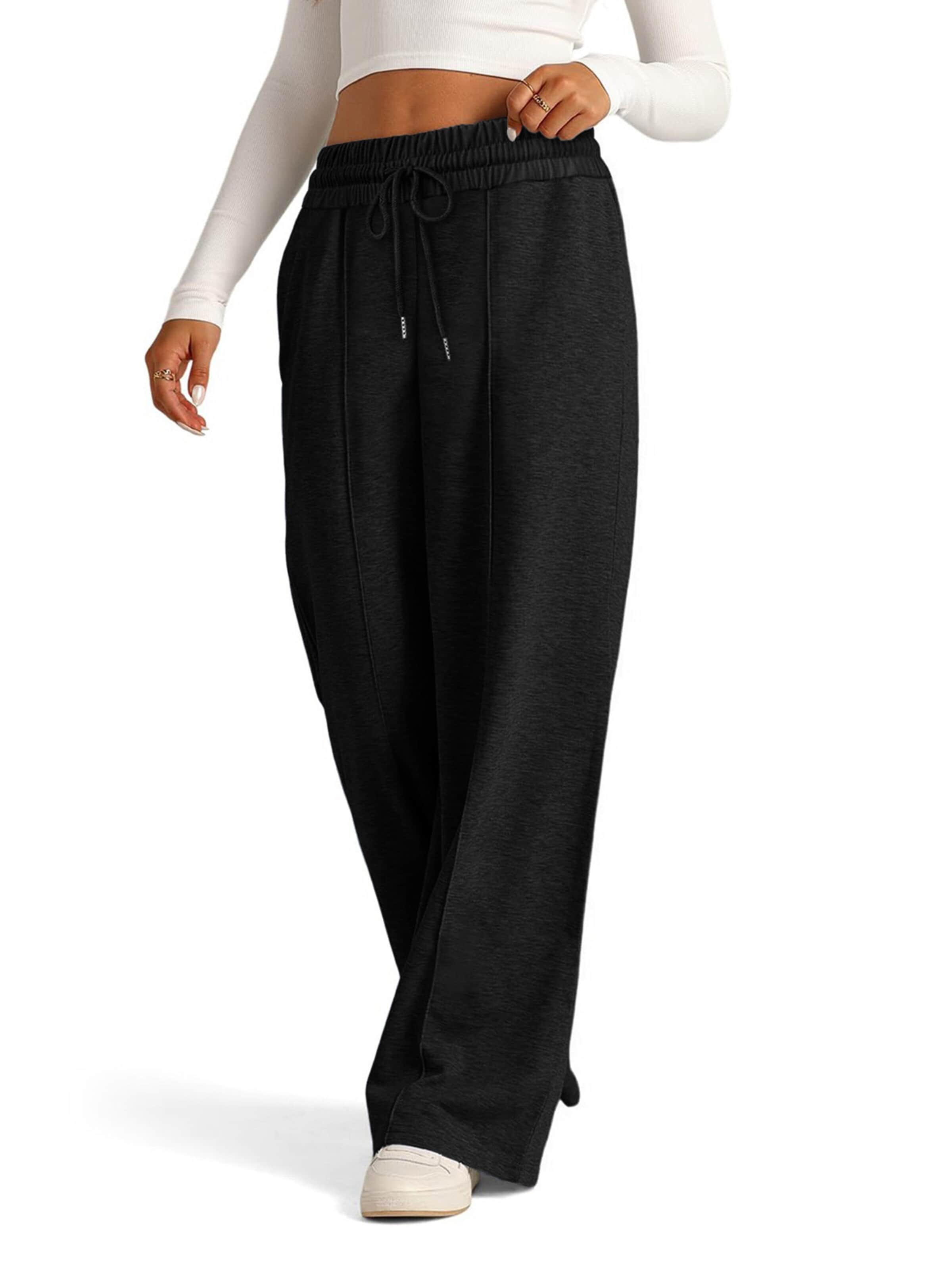 MEETWEE Wide leg Pants in Black