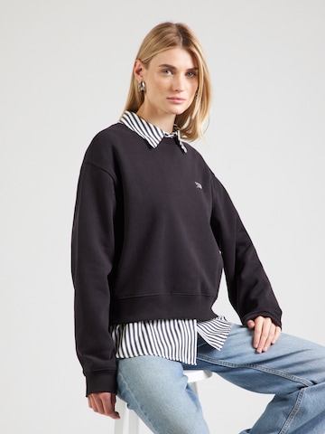 Tommy Jeans Sweatshirt in Black: front