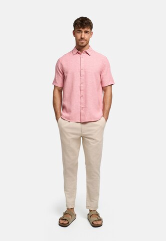 INDICODE JEANS Regular Fit Hemd ' Lino ' in Pink