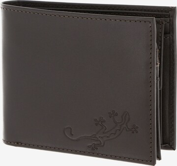 Porte-monnaies OXMOX en marron : devant